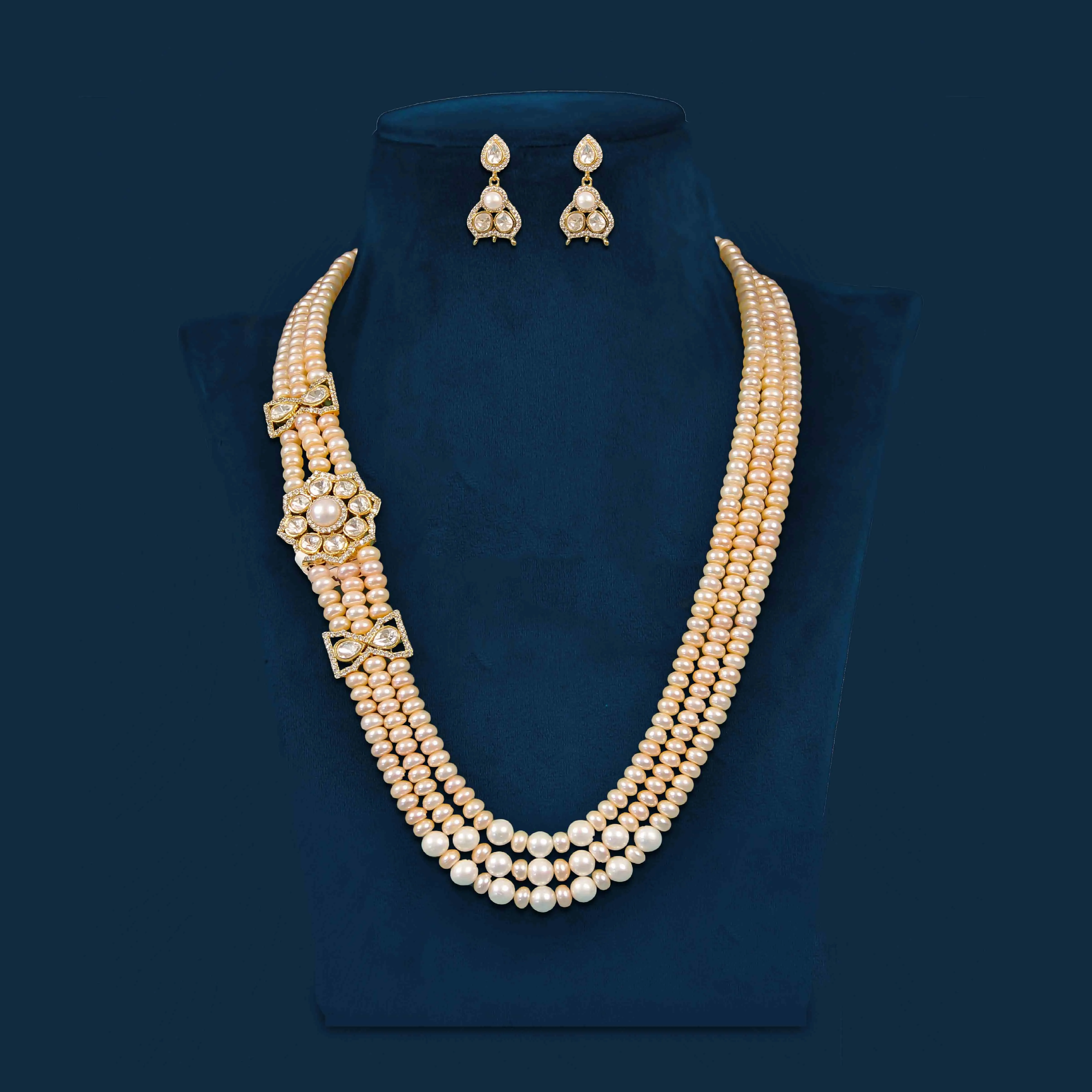Royal Pearl Necklace Set
