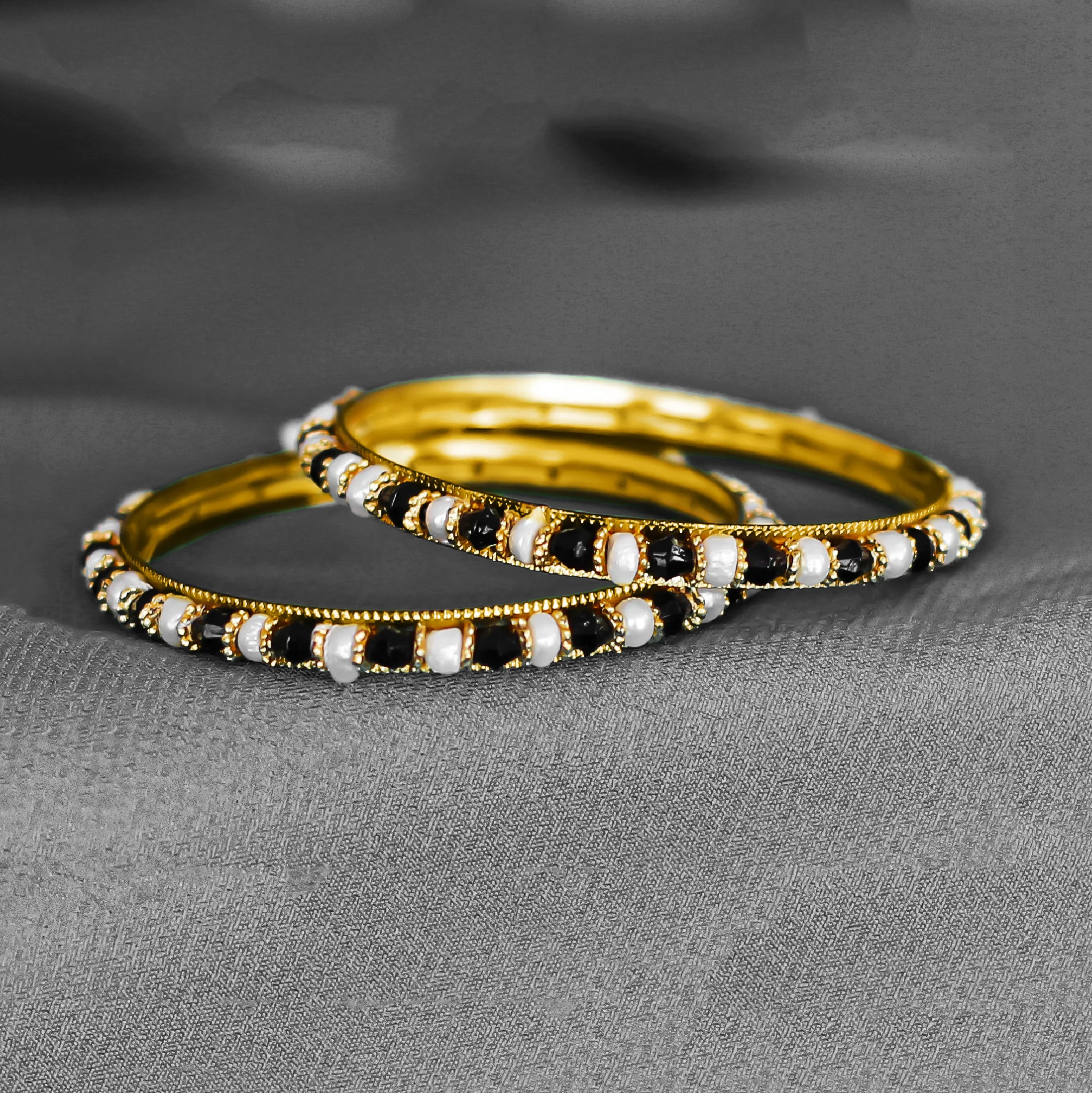 Elegant Pearl Bangles