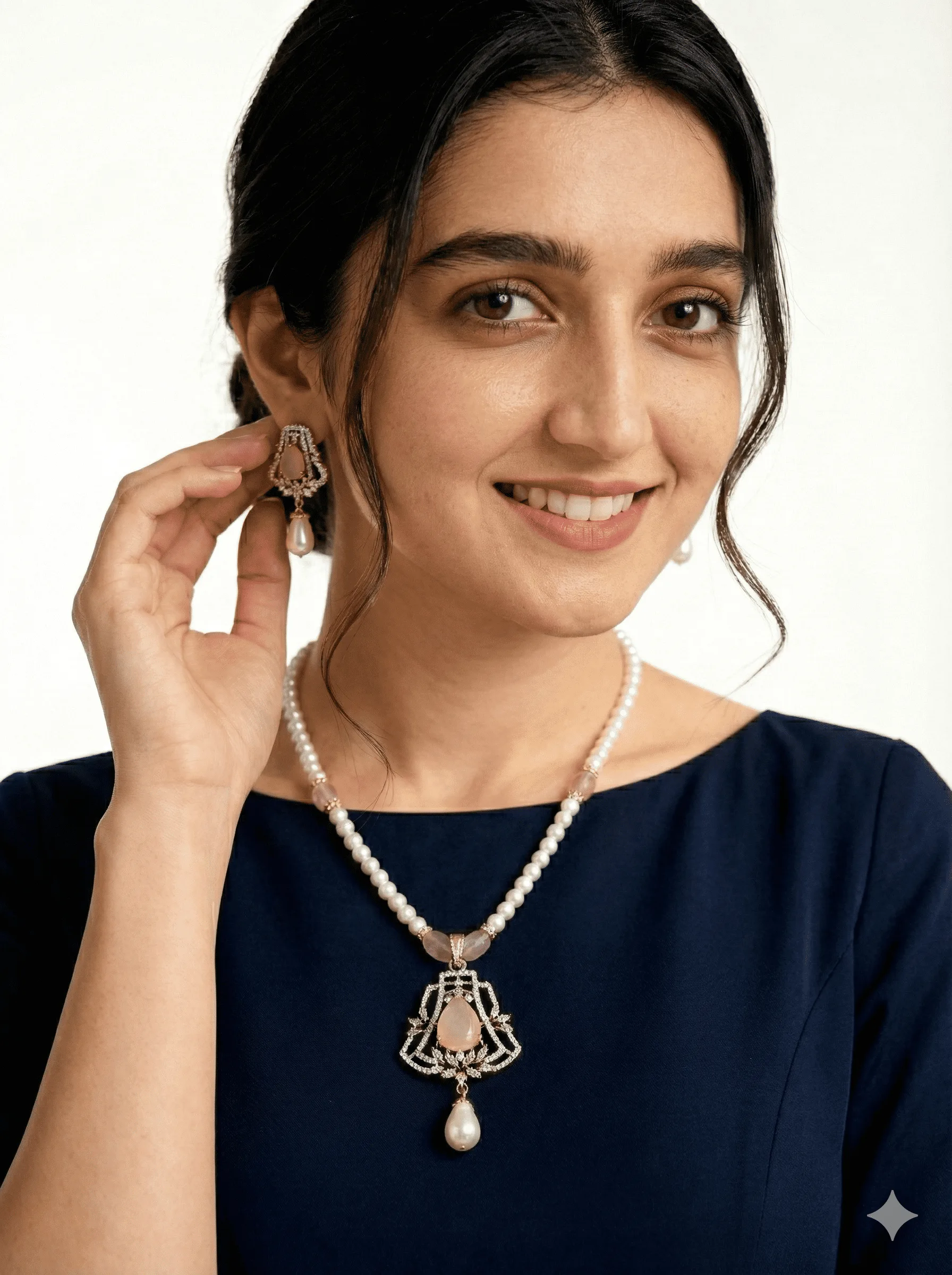 pearl necklace with pendent