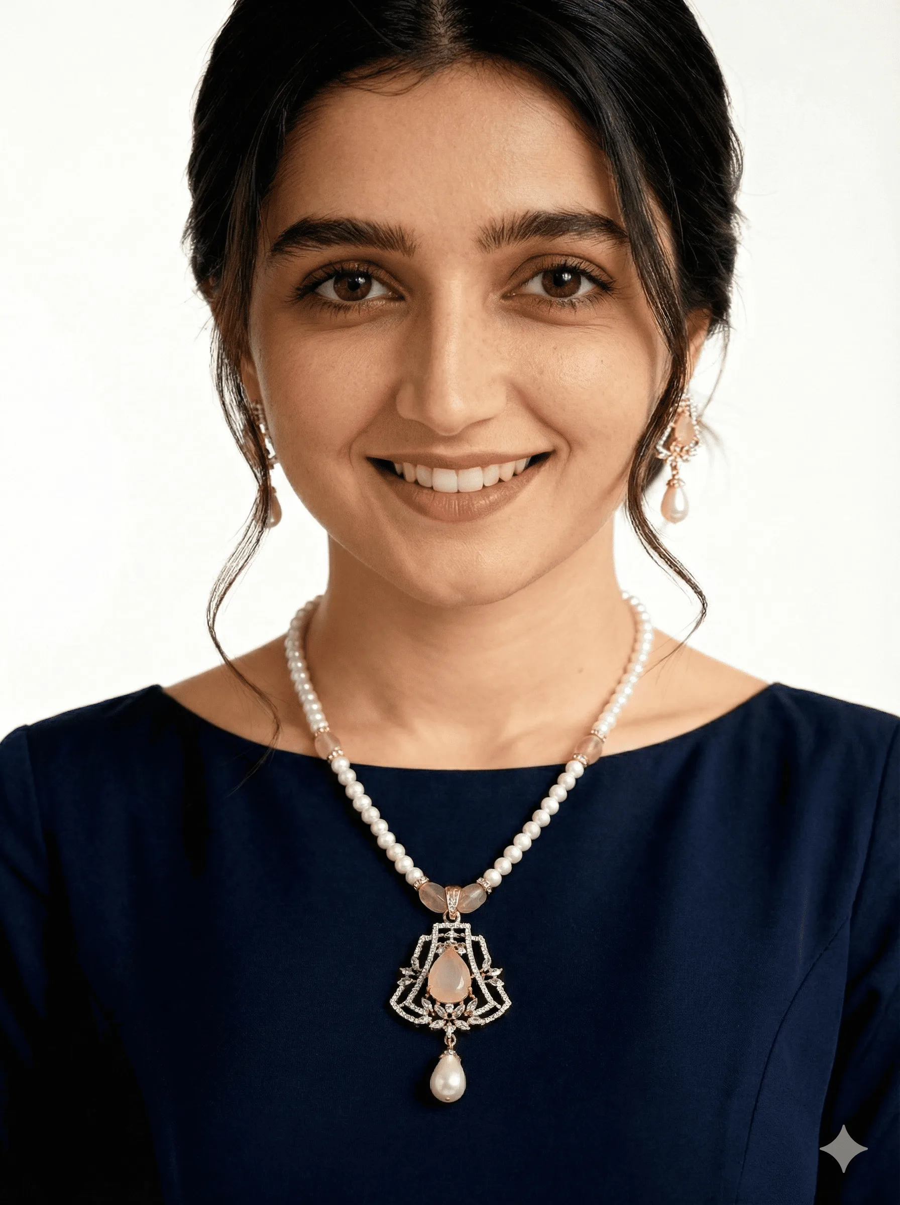 pearl necklace with pendent