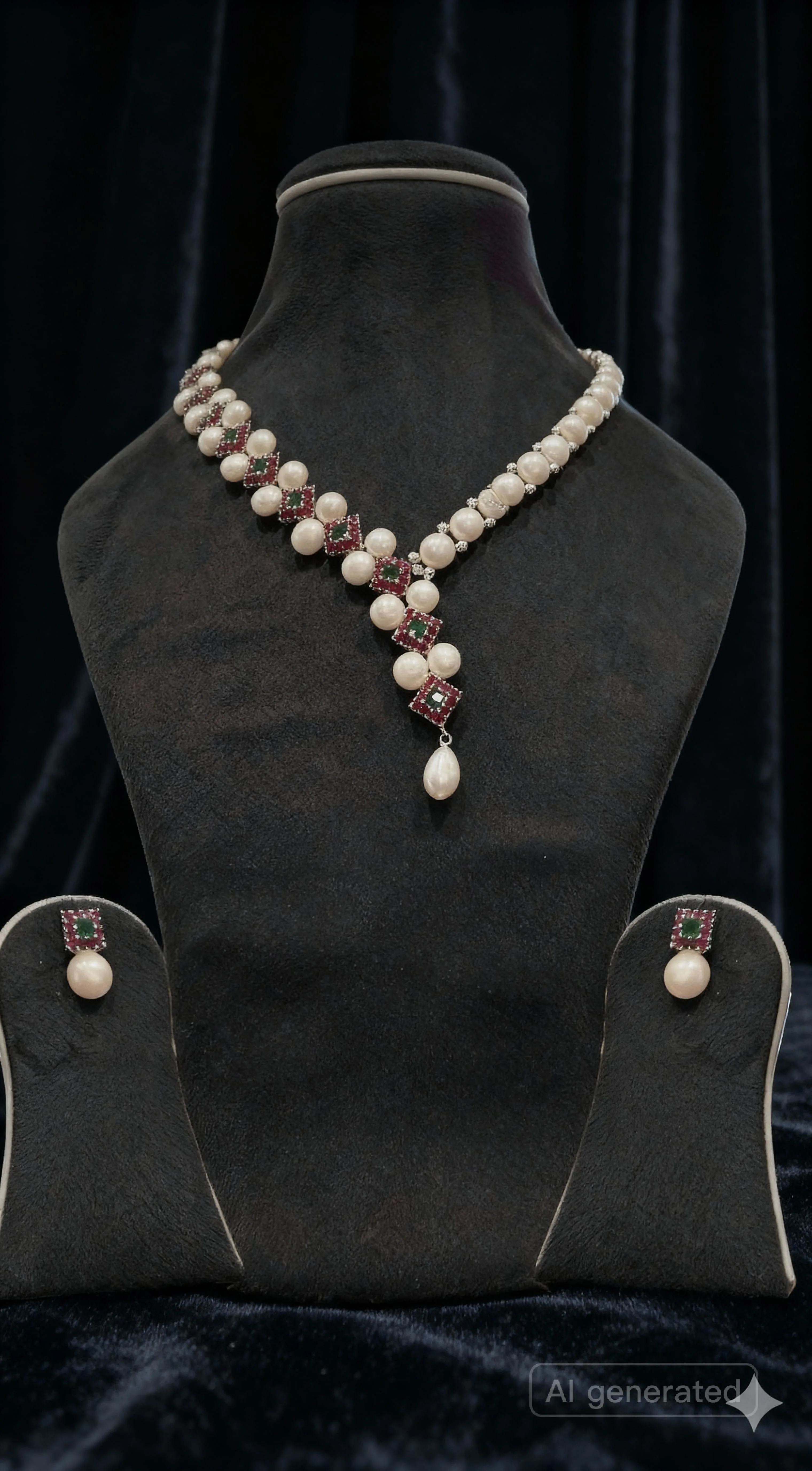 pearl necklace with pendent