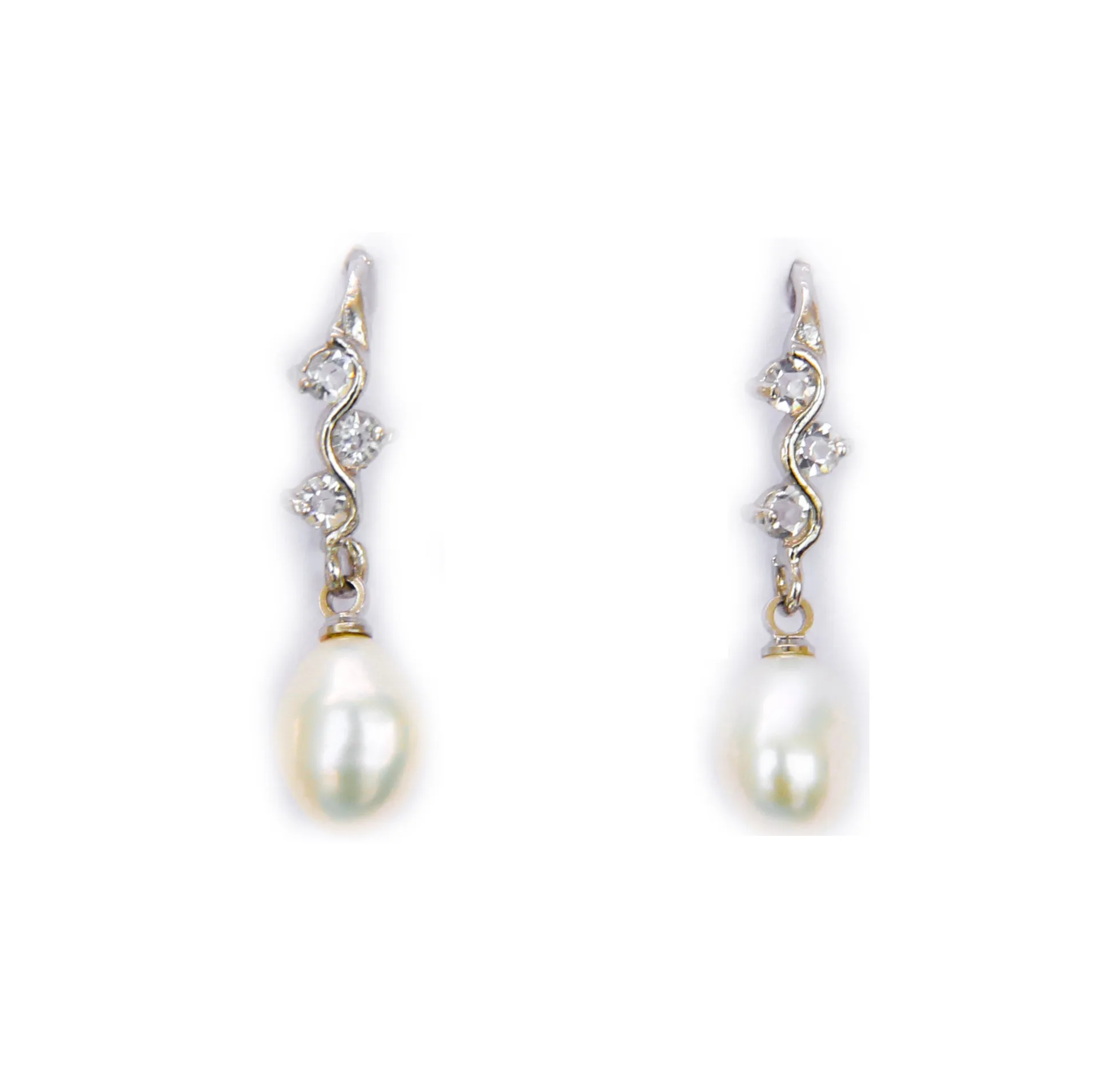 CZ pearl earring