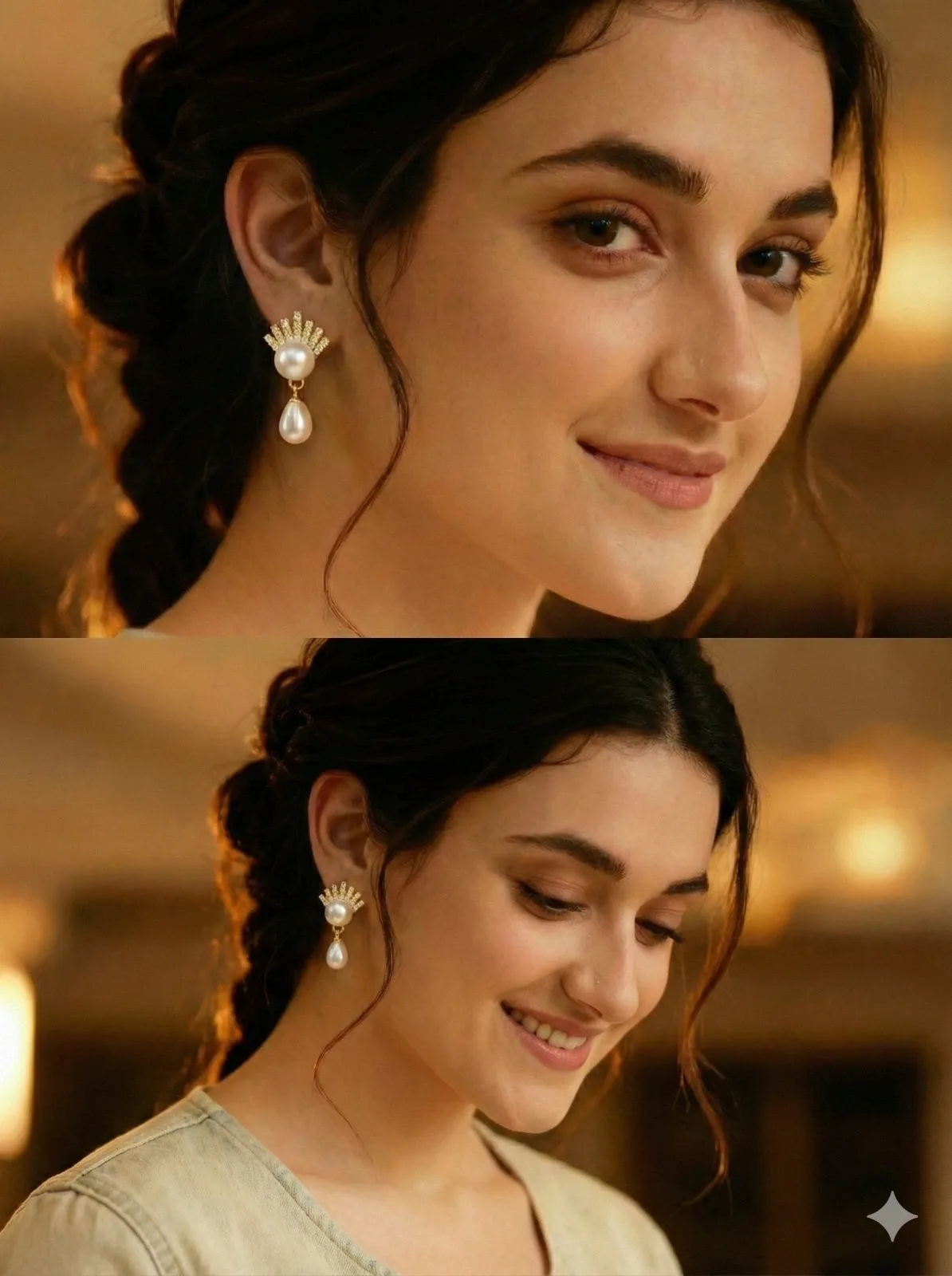 luxurious pearl earring