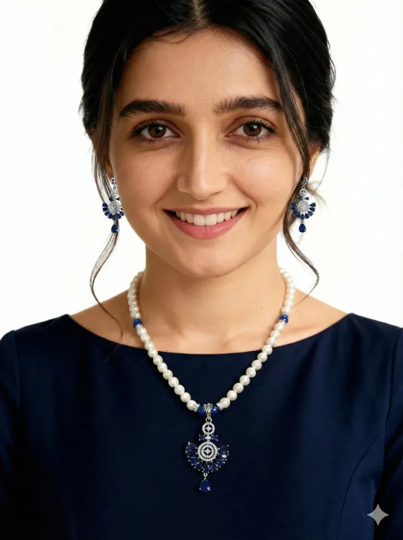 Real Pearl Pendant Necklace