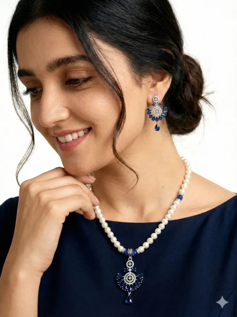 Real Pearl Pendant Necklace