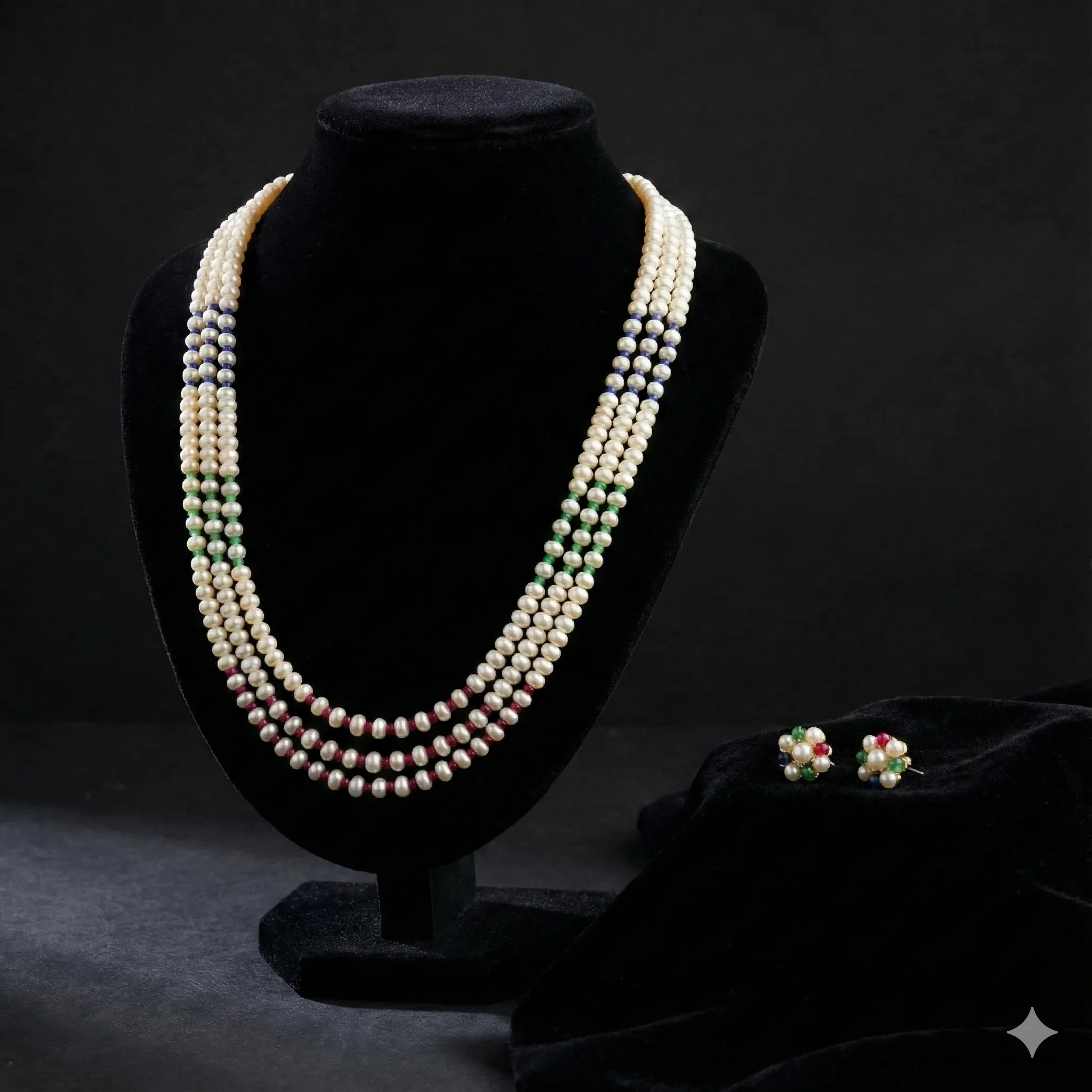 Multicolor Layered Pearls