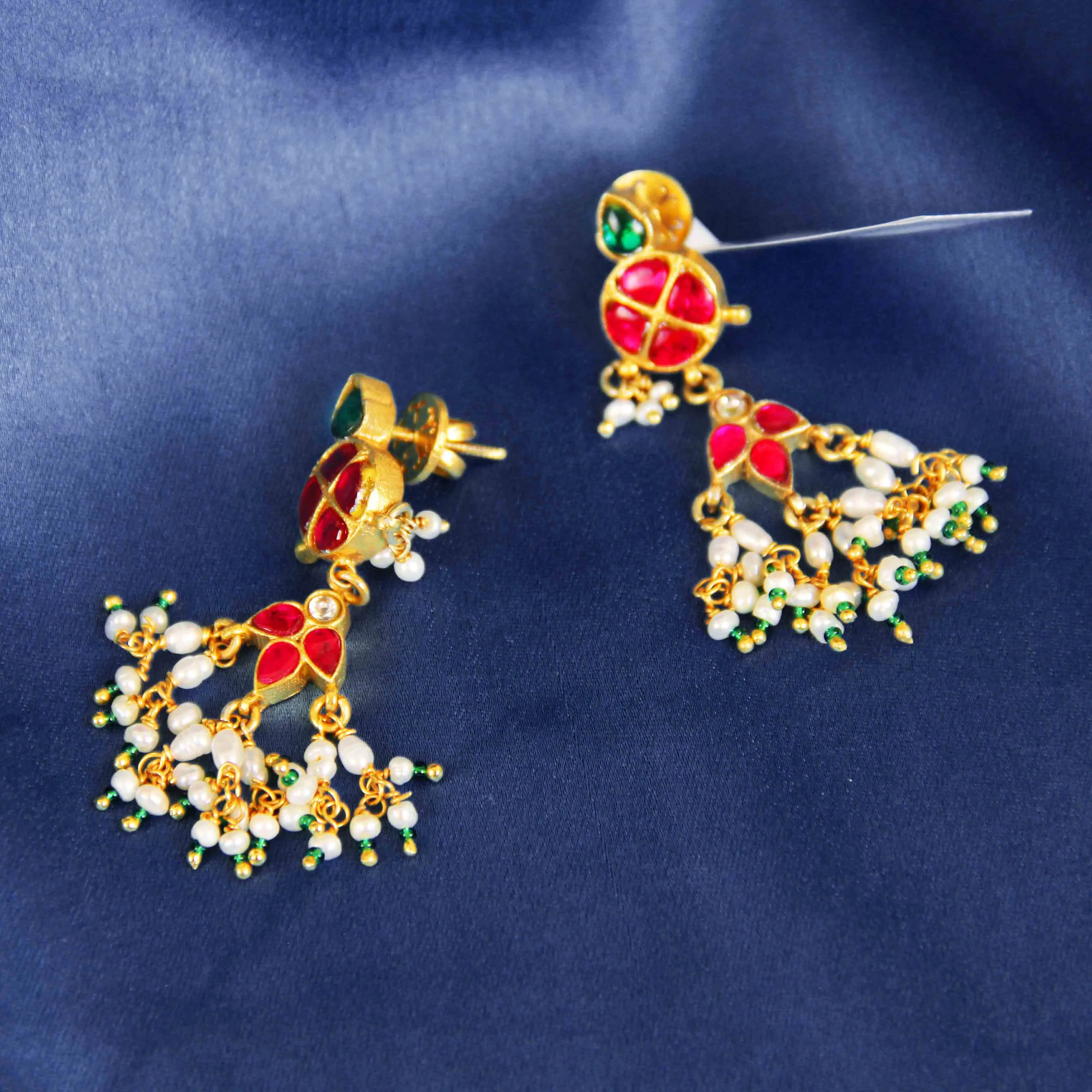 Kundan Pearl Earrings