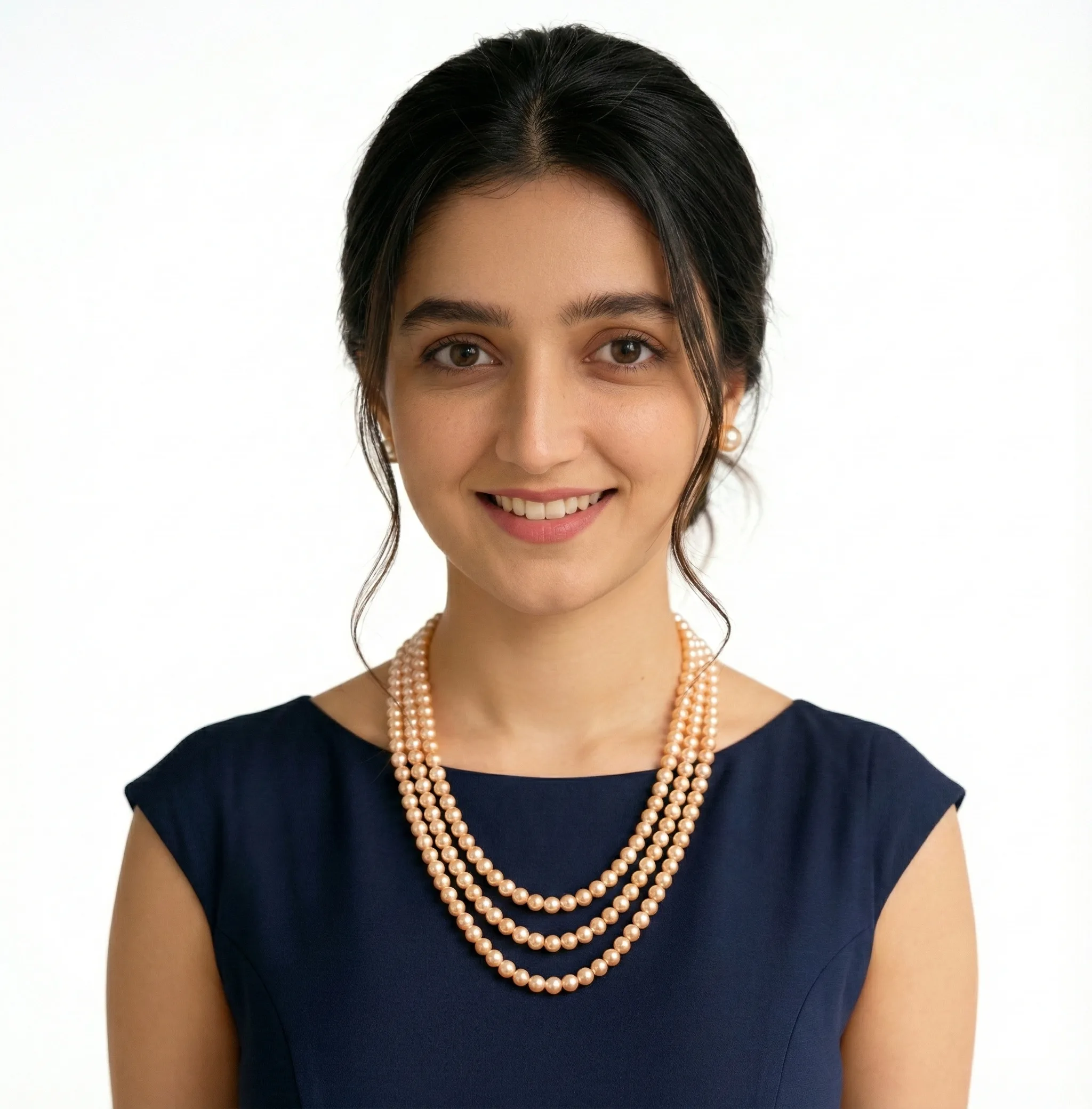 Triple Peach Pearl Mala