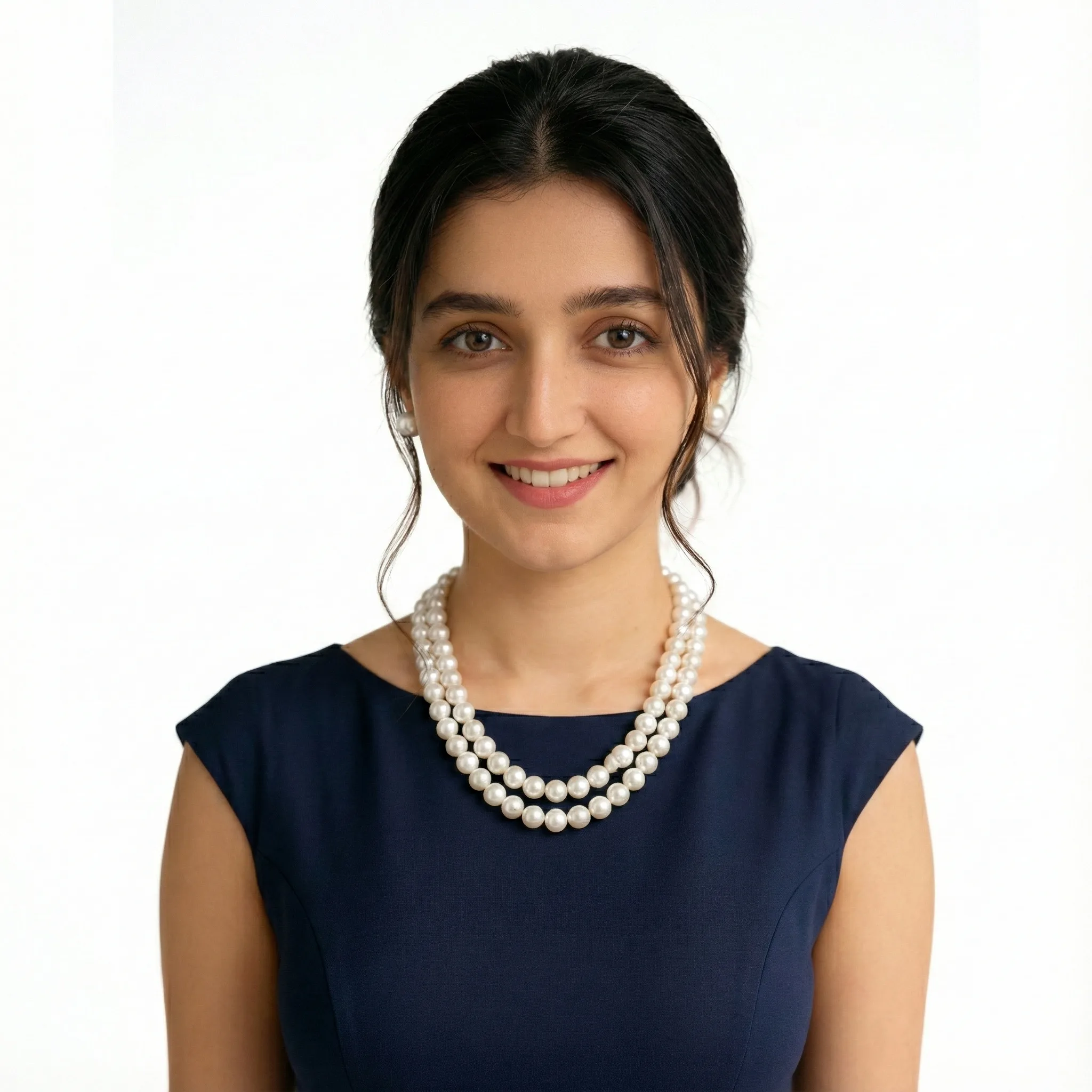 Double Line Pearl Necklace |