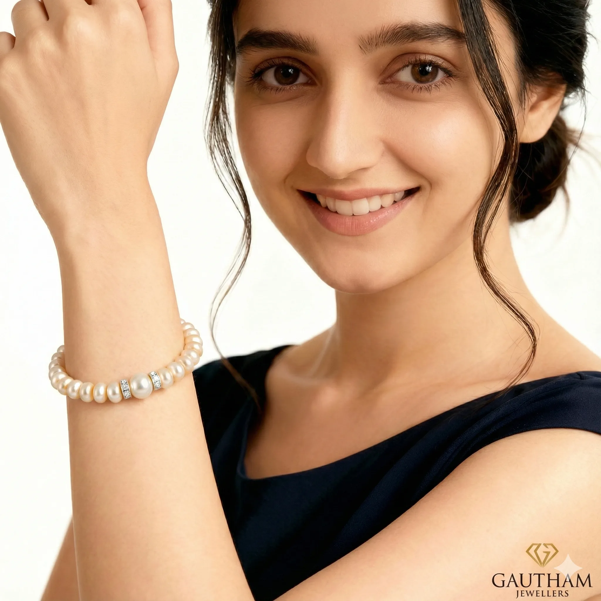 wrist pearl bracelet