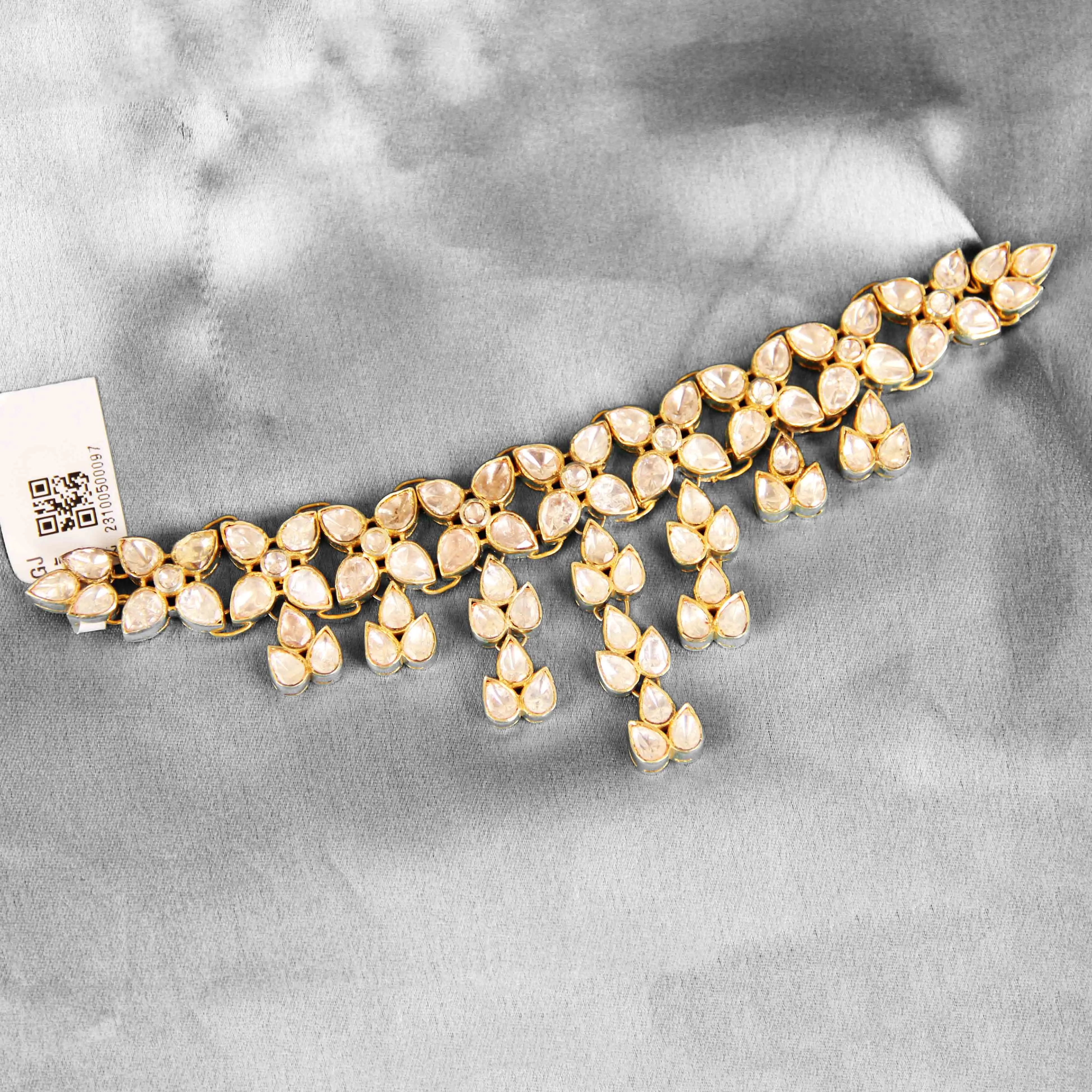 Moissanite Polki Necklace